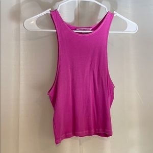 Bright Pink Crop Tank